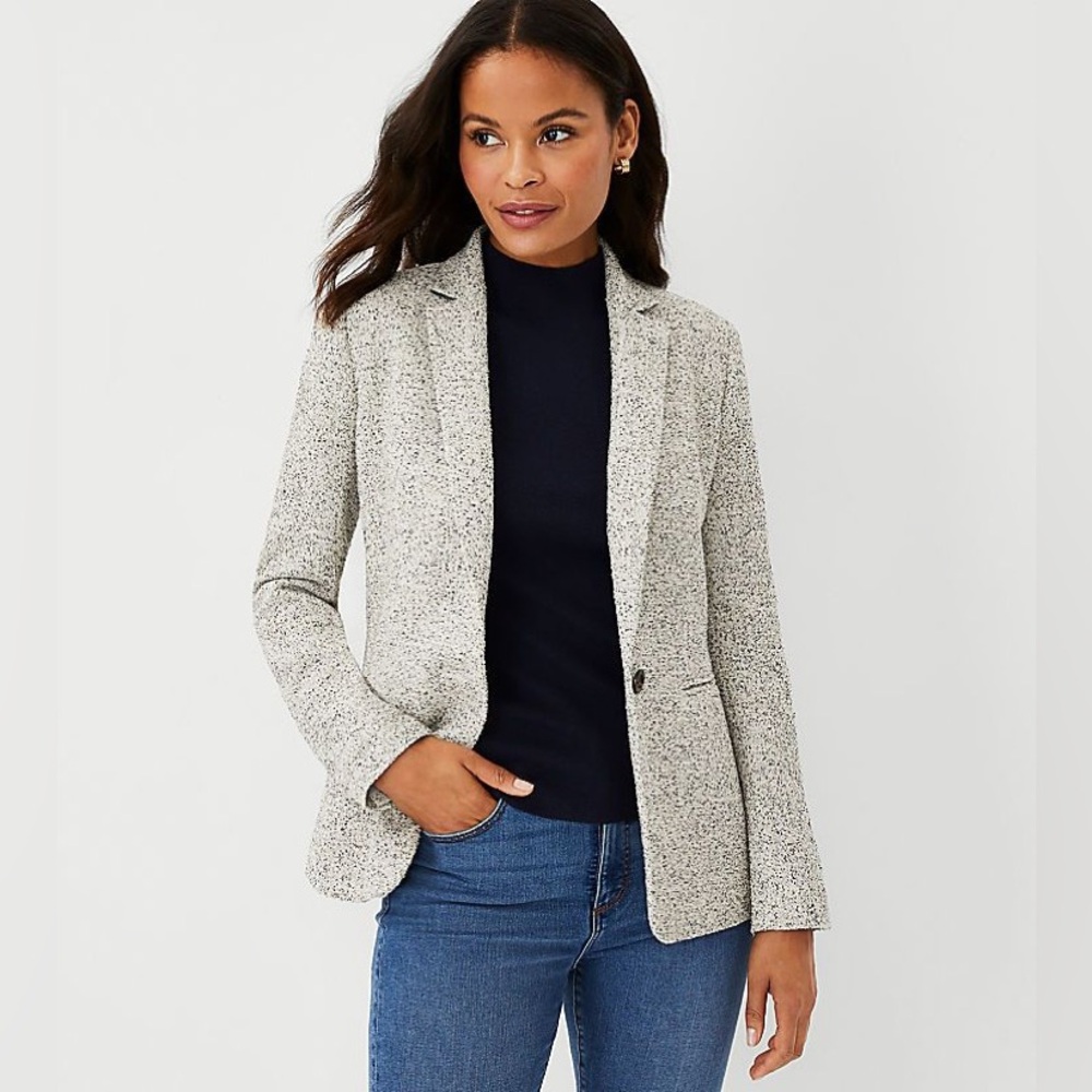NWT Ann Taylor Hutton Blazer in Melange Tweed